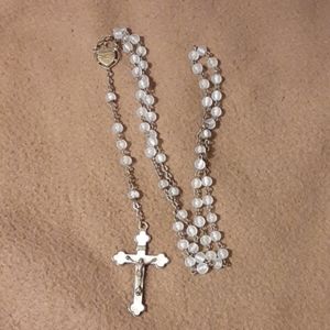 White and bronze rosary
